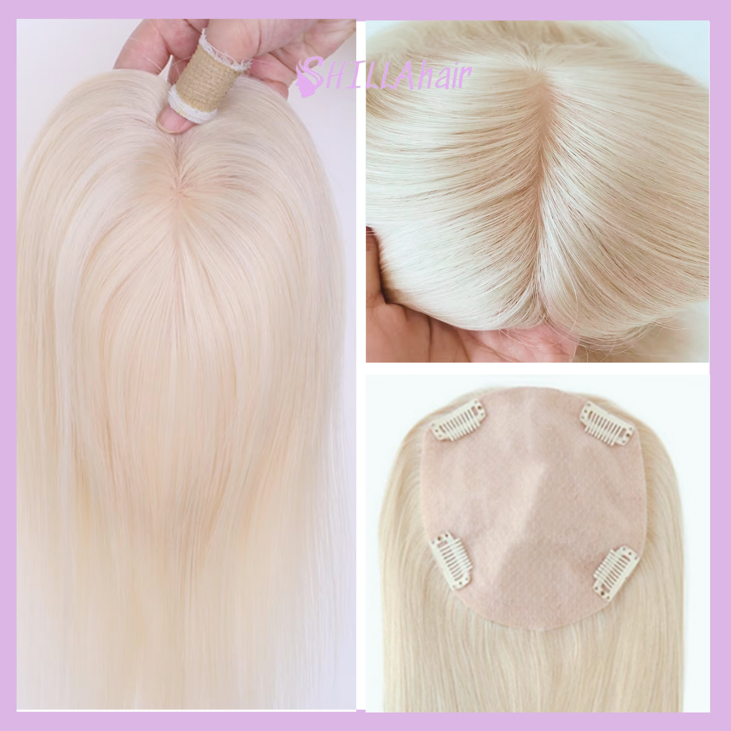 Luxury Hair #60 Color Silk Base Clip In for women