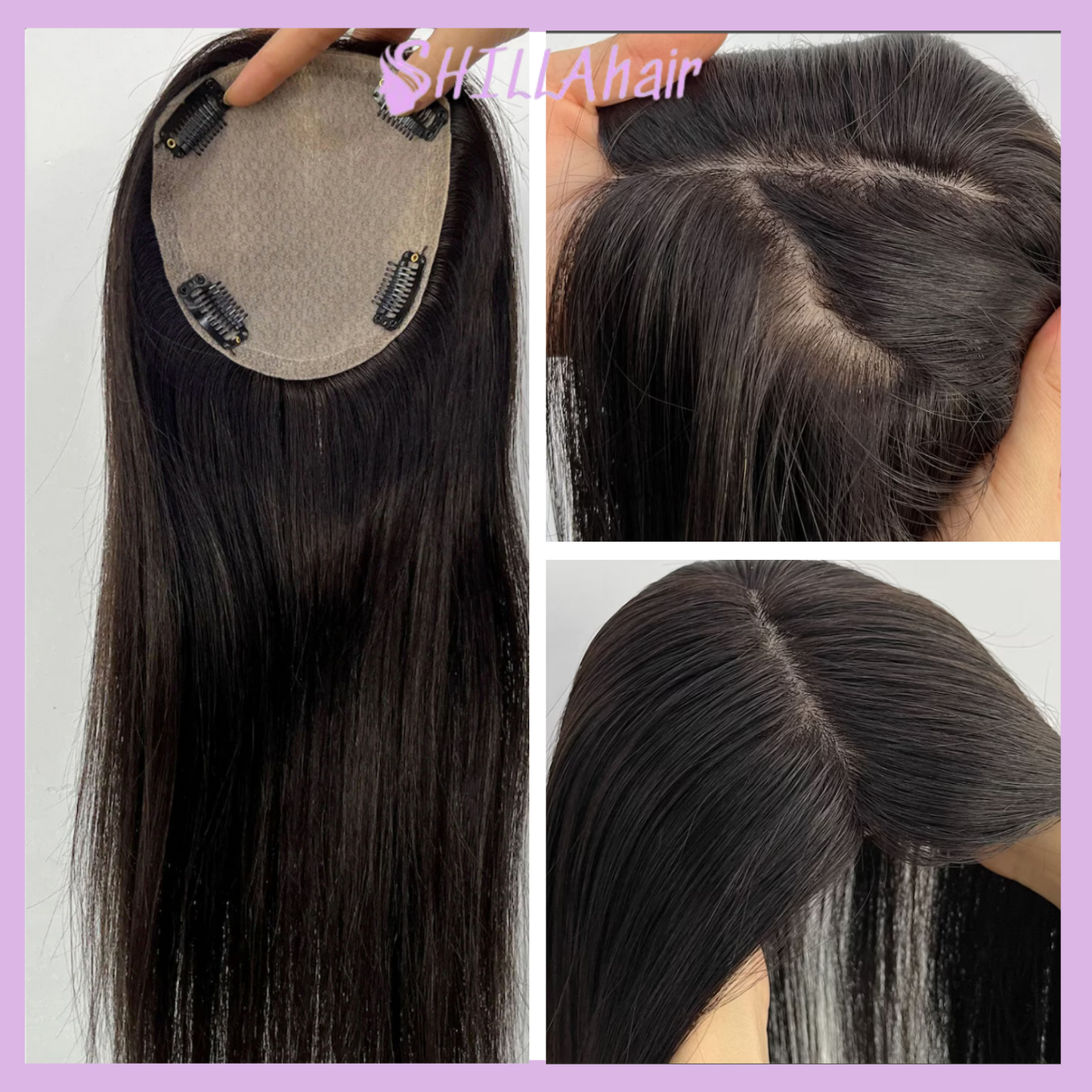 Topper Silk Base For Women, 100% Virgin Human Hair