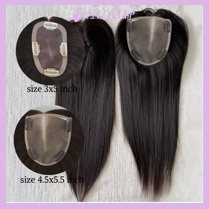 Natural Hair Mono Base Real Human Hair Toppers