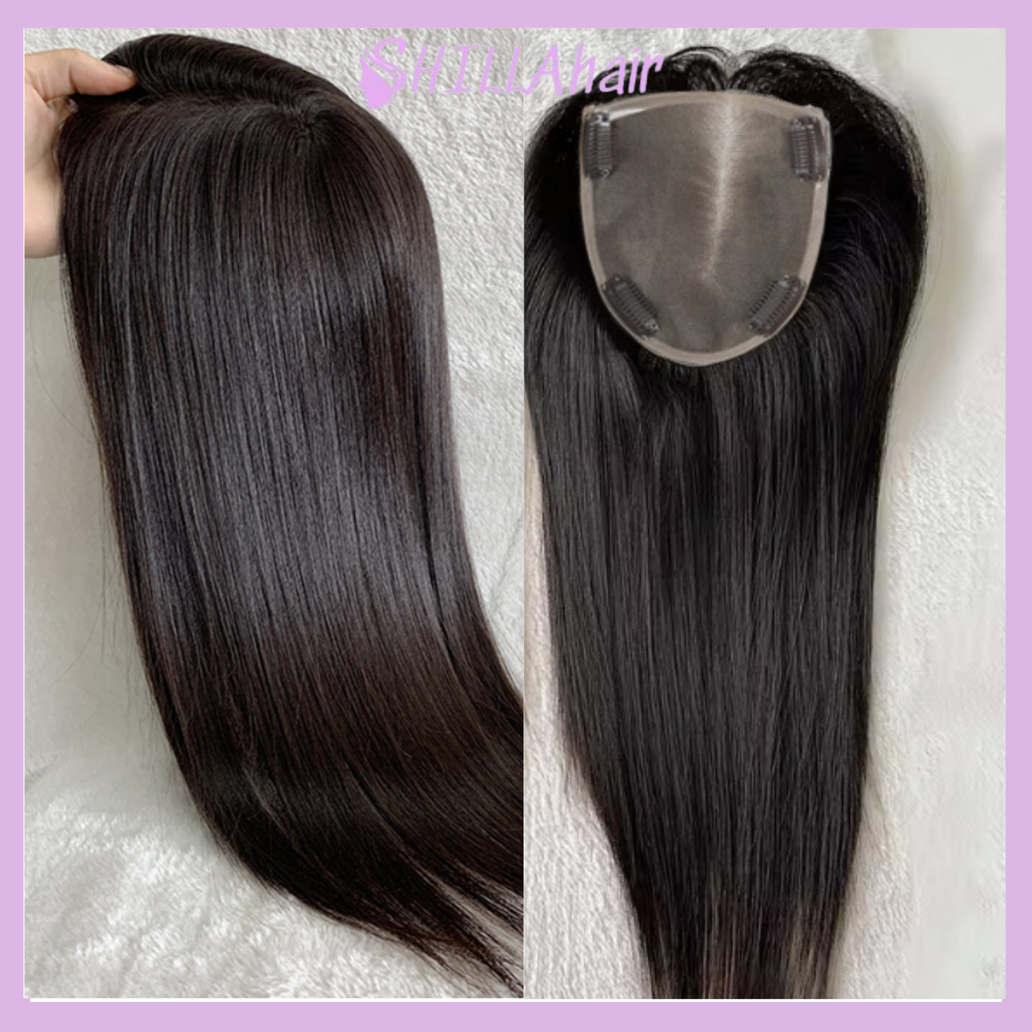 Natural Hair Mono Base Real Human Hair Toppers