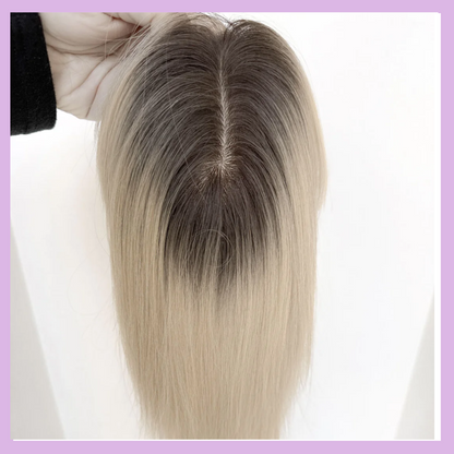 Luxury Hair Mono Base Real Human Hair Toppers