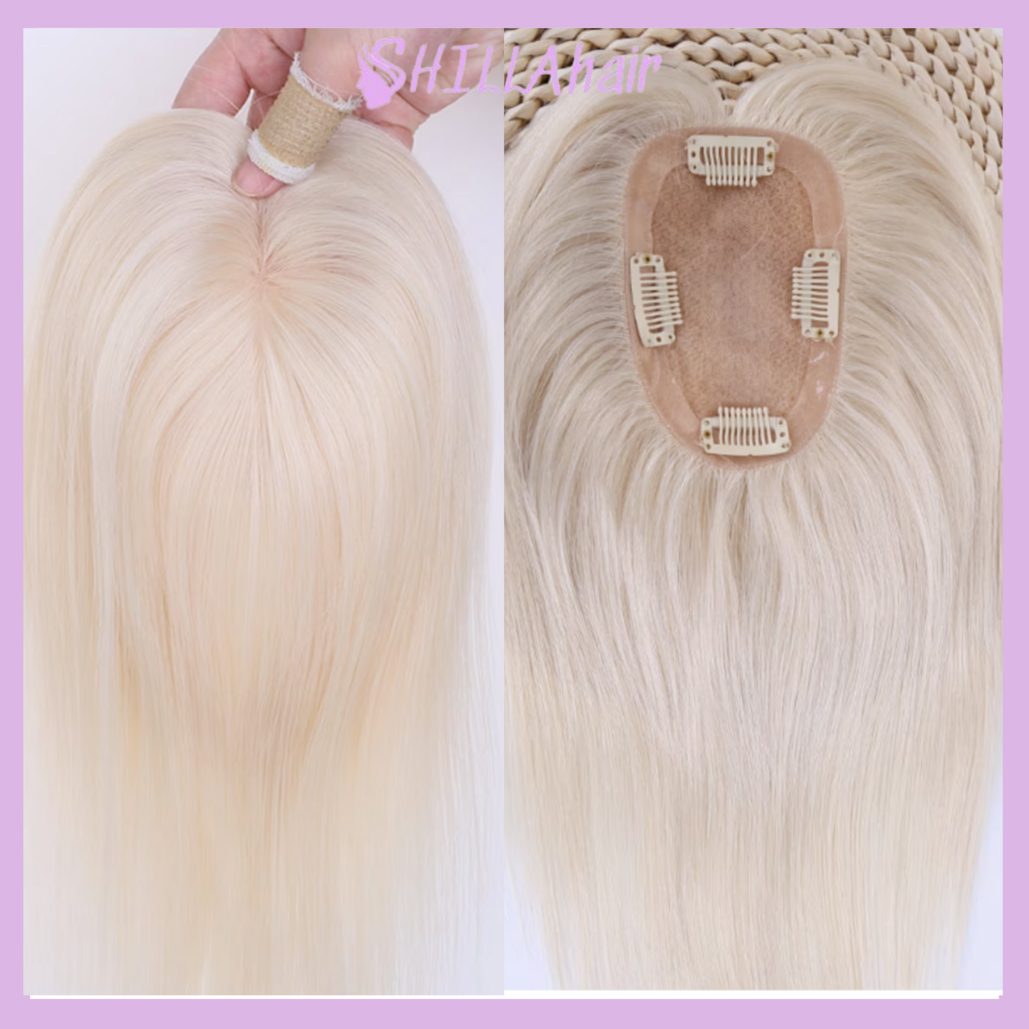 Luxury Hair #60 Color Silk Base Clip In for women